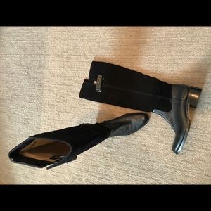 Joan & David Women’s Black Leather & Suede Boots